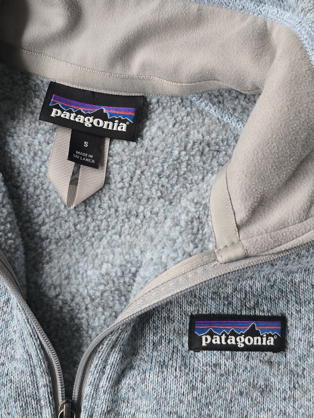 Patagonia Womens Heather Blue Half-Zip Pullover Size Small - Picture 3 of 4